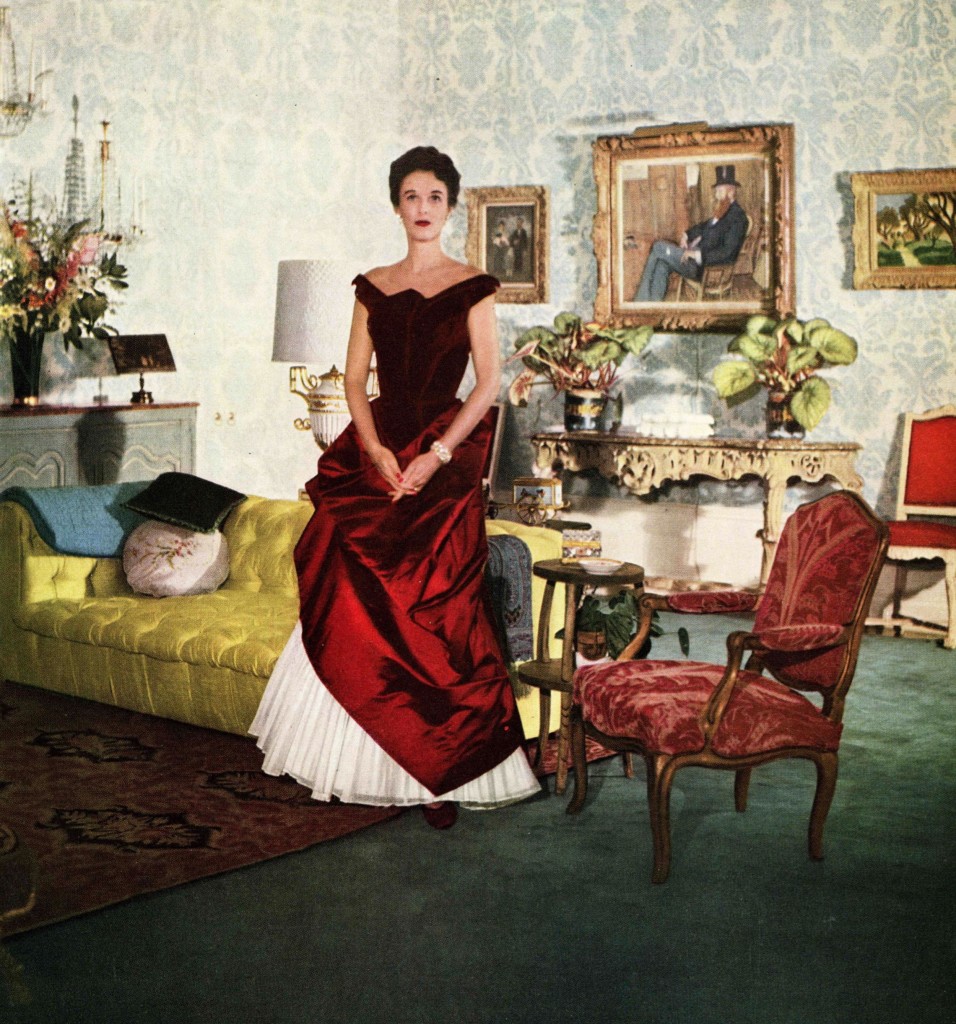 Babe Paley in Charles James gown,  1950
