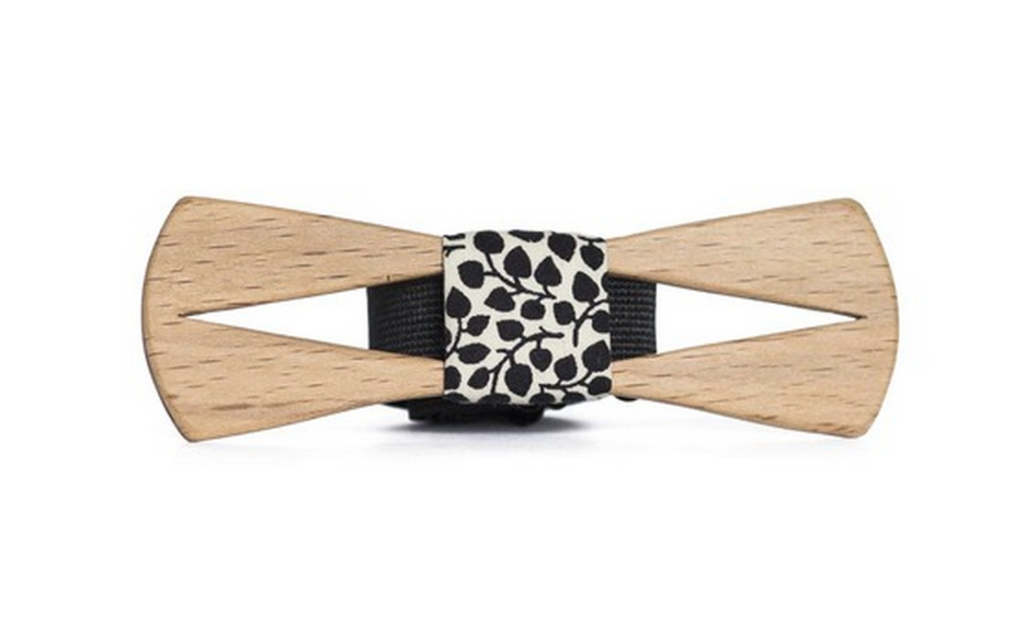 Wooden Cut-Out Bow Tie, twinsbowties.com | $44  