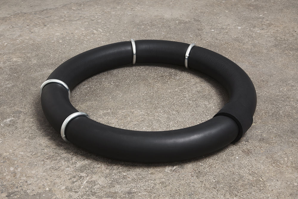 Ring #1, foam tubing, metal rings, plastic tubing, 2016 