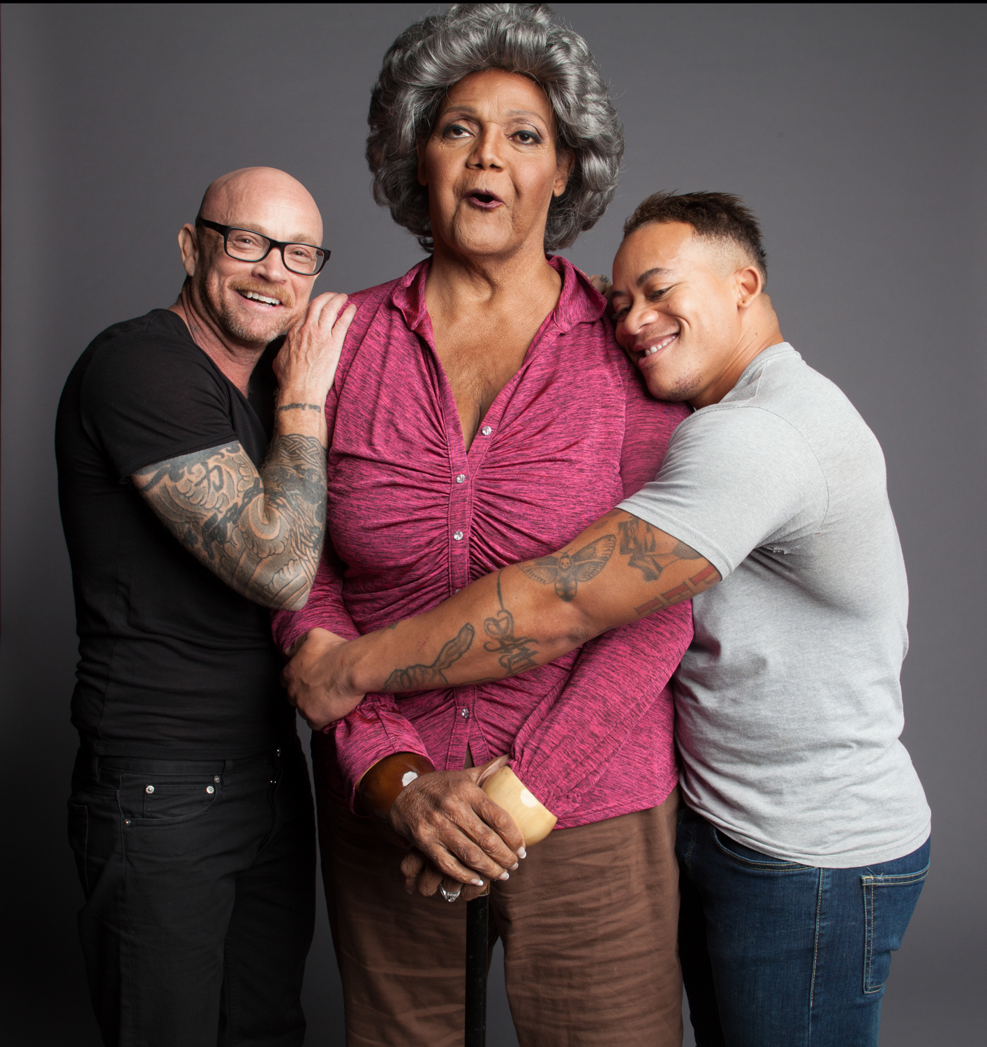 Buck Angel, Major Griffin Gracy, Shane Ortega | photo by Timothy Greenfield-Sanders | Courtesy of HBO